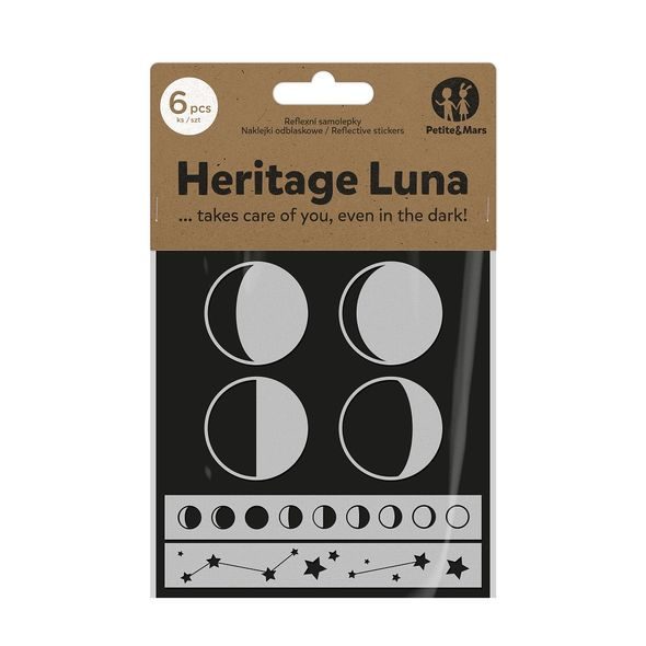 PETITE&MARS REFLEXNÍ SAMOLEPKY HERITAGE LUNA - BEZPEČNOSTNÍ PRVKY - KOČÁRKY A PŘÍSLUŠENSTVÍ