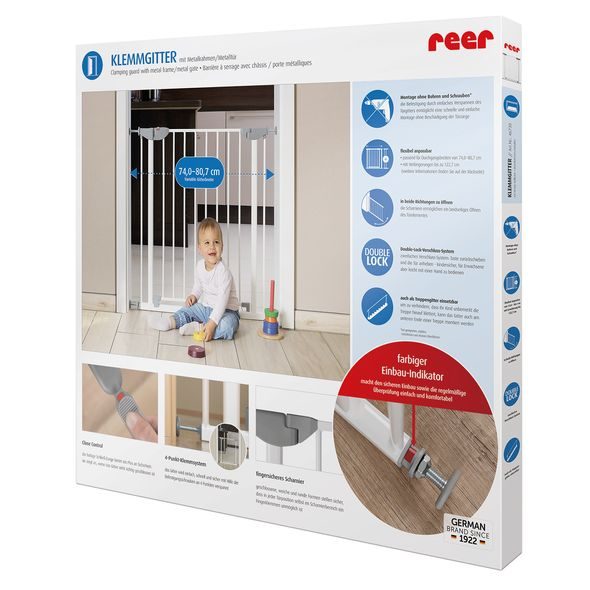 REER ZÁBRANA BASIC KOVOVÁ - BEZPEČNOST DĚTÍ V DOMÁCNOSTI - KOUPÁNÍ A ZDRAVÍ