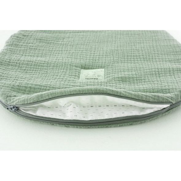 TRÄUMELAND VNĚJŠÍ SPACÍ PYTEL LIEBMICH MUSSELIN SALBEI GRÜN 68/74 - SPACÍ PYTLE - SPINKÁNÍ