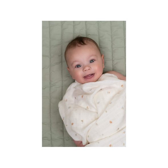 LITTLE DUTCH PLENY 70X70CM FOREST TREASURES & SAGE 2 KS - LÁTKOVÉ PLENY SKLÁDANÉ - PŘEBALOVÁNÍ