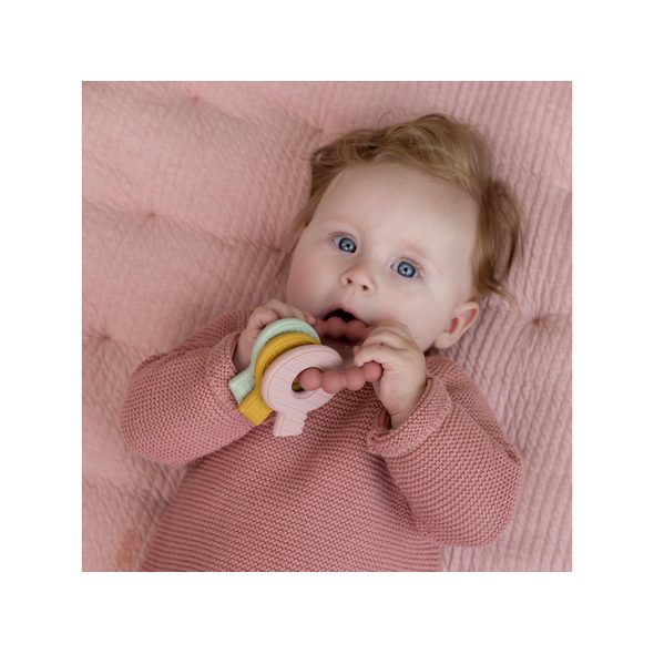 LITTLE DUTCH KOUSÁTKO SILIKONOVÉ KLÍČE RŮŽOVÉ - KOUSÁTKA - PRO DĚTI