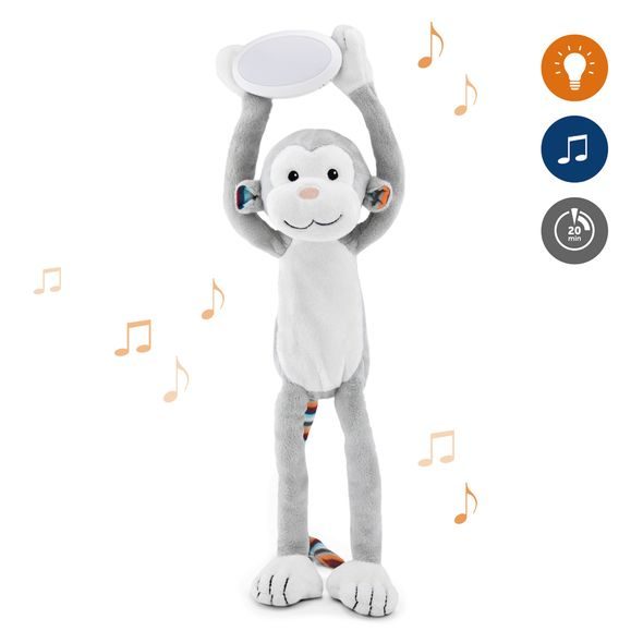 ZAZU OPIČKA MAX PLYŠOVÉ NOČNÍ SVĚTLO S MELODIEMI - NOČNÍ SVĚTLA - SPINKÁNÍ
