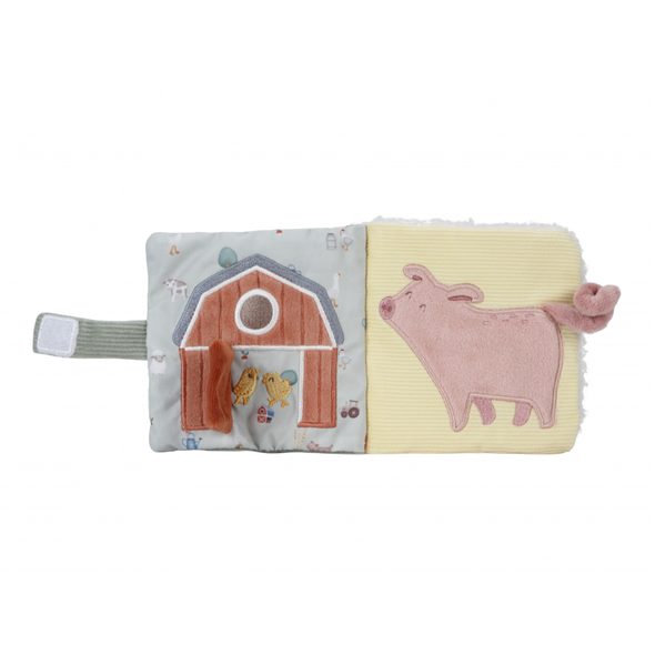 LITTLE DUTCH ZÁVĚSNÁ TEXTILNÍ KNÍŽKA S AKTIVITAMI FARMA - KNÍŽKY PRO NEJMENŠÍ - PRO DĚTI