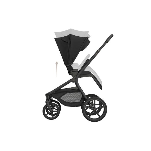 KIKKABOO KOČÁREK 2V1 GOYA PLATINUM BLACK - DVOJKOMBINACE - KOČÁRKY A PŘÍSLUŠENSTVÍ