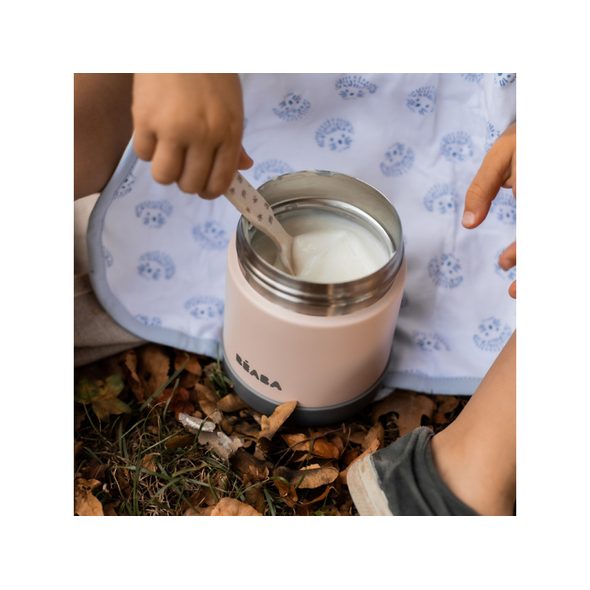 BEABA TERMOSKA NA JÍDLO 300ML PINK - TERMOOBALY A TERMOSKY - KRMENÍ