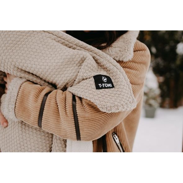 T-TOMI PLETENÁ DEKA WARM SMARAGD - DĚTSKÉ DEKY PRO MIMINKA - SPINKÁNÍ