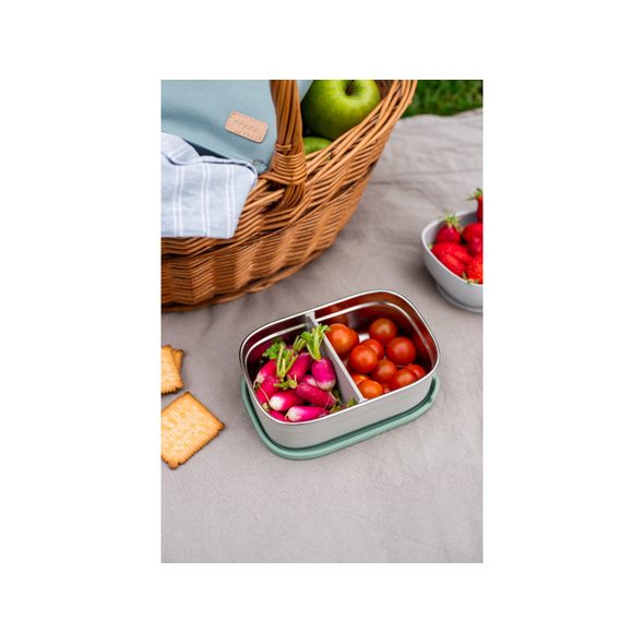 BEABA SVAČINOVÝ BOX NEREZ VELVET GREY / SAGE GREEN - KRABIČKY NA SVAČINU - KRMENÍ