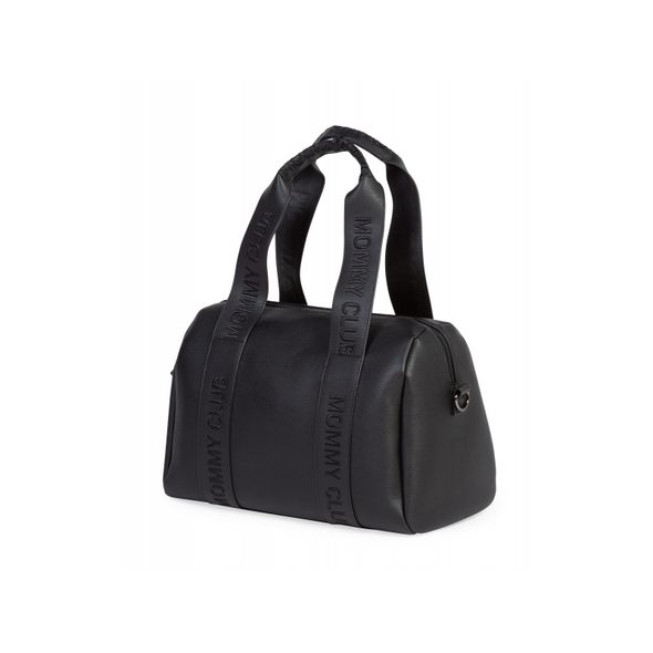 CHILDHOME PŘEBALOVACÍ TAŠKA MOMMY CLUB SIGNATURE VEGAN LEATHER BLACK - PŘEBALOVACÍ TAŠKY - KOČÁRKY A PŘÍSLUŠENSTVÍ