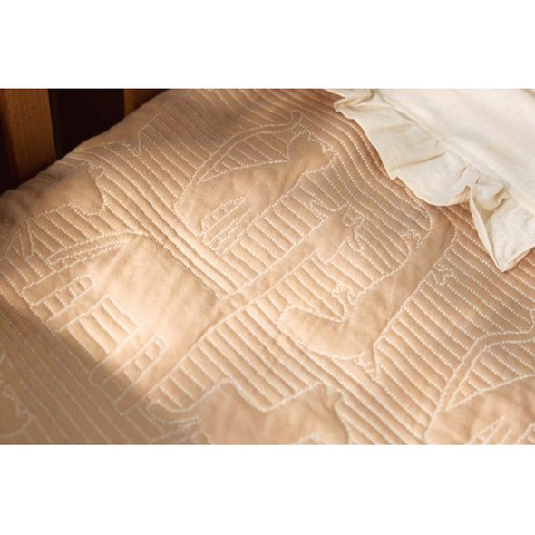 JOLLEIN DEKA 75X100CM JUNGLE JAMBO - BISCUIT / OATMEAL - DĚTSKÉ DEKY PRO MIMINKA - SPINKÁNÍ