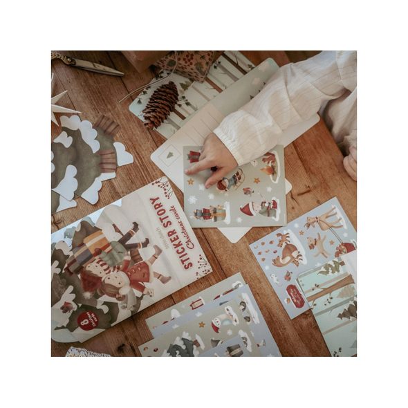 LITTLE DUTCH SADA SE SAMOLEPKAMI VÁNOČNÍ PŘÁNÍ - VÁNOCE - PRO DĚTI