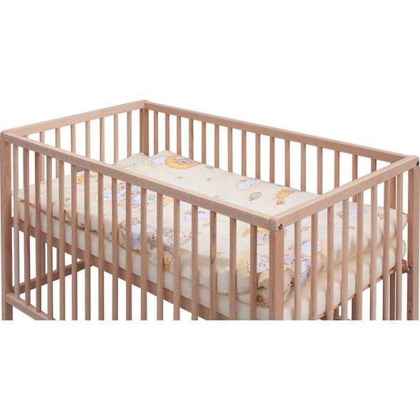 SCARLETT DĚTSKÁ POSTÝLKA S KOMPLETNÍ VÝBAVOU SCARLETT 120X60CM MRÁČEK BÉŽOVÁ - DŘEVĚNÉ POSTÝLKY - SPINKÁNÍ