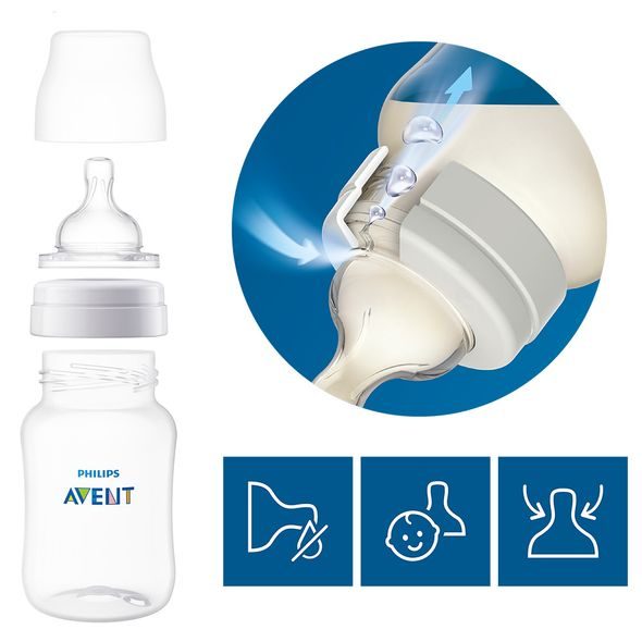 PHILIPS AVENT DUDLÍK NA LÁHEV ANTI-COLIC POMALÝ PRŮTOK 1M+, 2 KS - SAVIČKY A PÍTKA - KRMENÍ