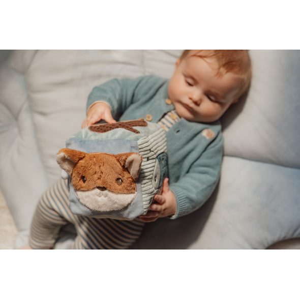 LITTLE DUTCH KOSTKA TEXTILNÍ S AKTIVITAMI FOREST FRIENDS - SENZORICKÉ HRAČKY - PRO DĚTI