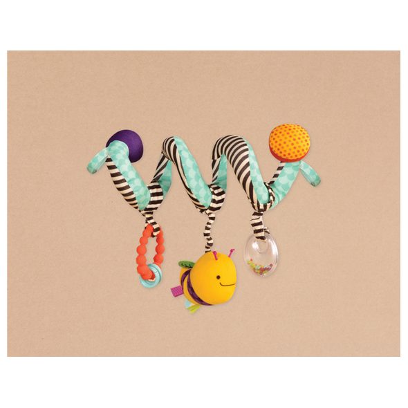 B-TOYS WIGGLE WRAP SPIRÁLA NA KOČÁREK - SPIRÁLY NA POSTÝLKU / AUTOSEDAČKU - PRO DĚTI