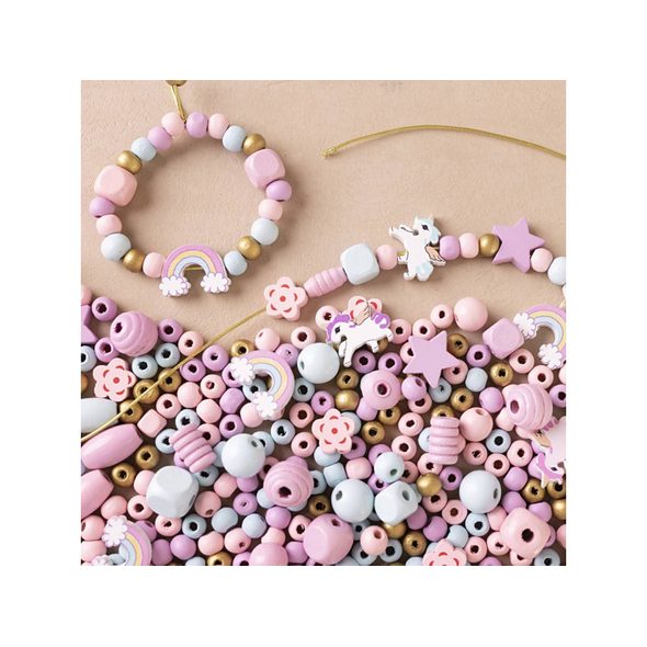 CREATIV COMPANY KREATIVNÍ SADA ŠPERKY Z KORÁLKŮ PASTELOVÉ BARVY - NAVLÉKÁNÍ - PRO DĚTI