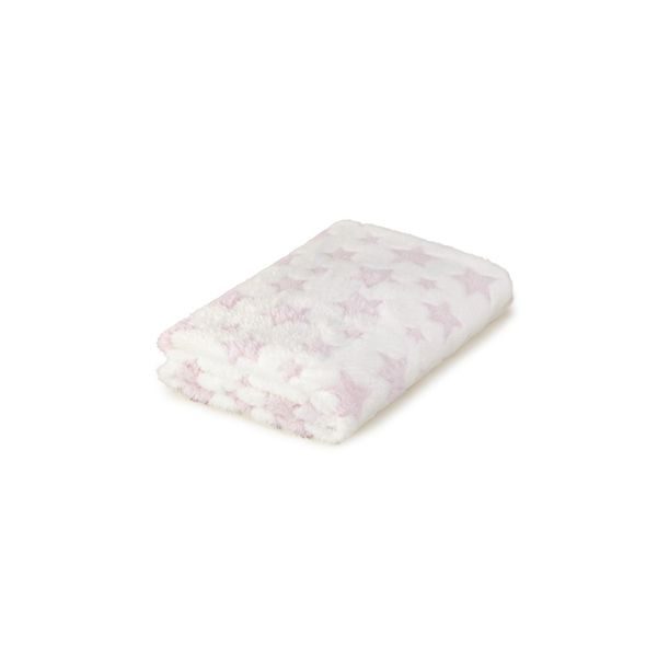 INTERBABY DEKA HVĚZDA S MEDVÍDKEM V DOMEČKU 80X110 - RŮŽOVÁ - DĚTSKÉ DEKY PRO MIMINKA - SPINKÁNÍ