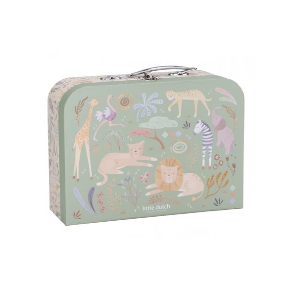 LITTLE DUTCH SADA KUFŘÍKŮ SAFARI FRIENDS - BOXY NA HRAČKY - SPINKÁNÍ