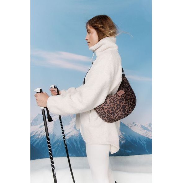 STUDIO NOOS PUFFY ADULT FANNY KABELKA RED LEOPARD - ORGANIZÉRY A KOŠÍKY - KOČÁRKY A PŘÍSLUŠENSTVÍ