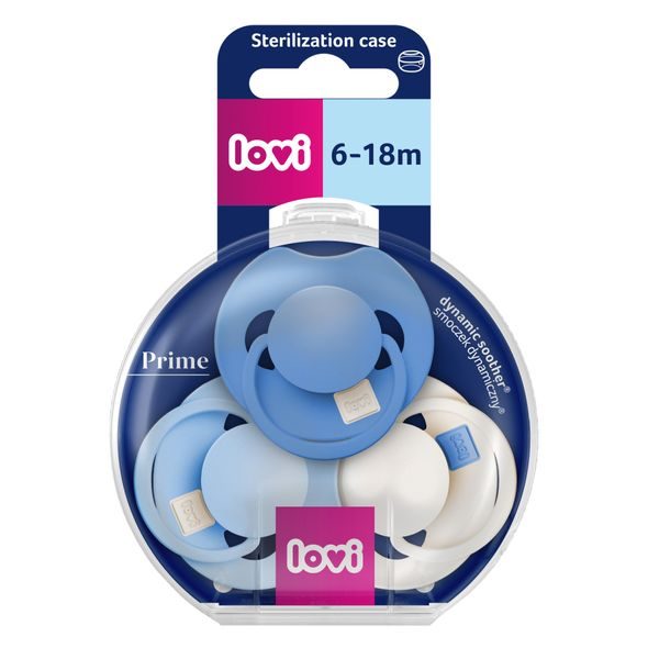 LOVI DUDLÍK SILIKONOVÝ DYNAMICKÝ PRIME TUTTI FRUTTI 6-18M 3KS ULTRAMARINE BLUE - ŠIDÍTKA A DOPLŇKY - KRMENÍ