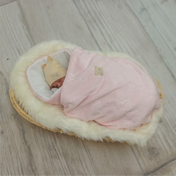 ESITO DVOJITÁ DĚTSKÁ DEKA MIKROPLYŠ ZOO CAMEO PINK - RŮŽOVÁ / 75 X 100 CM - DĚTSKÉ DEKY PRO MIMINKA - SPINKÁNÍ