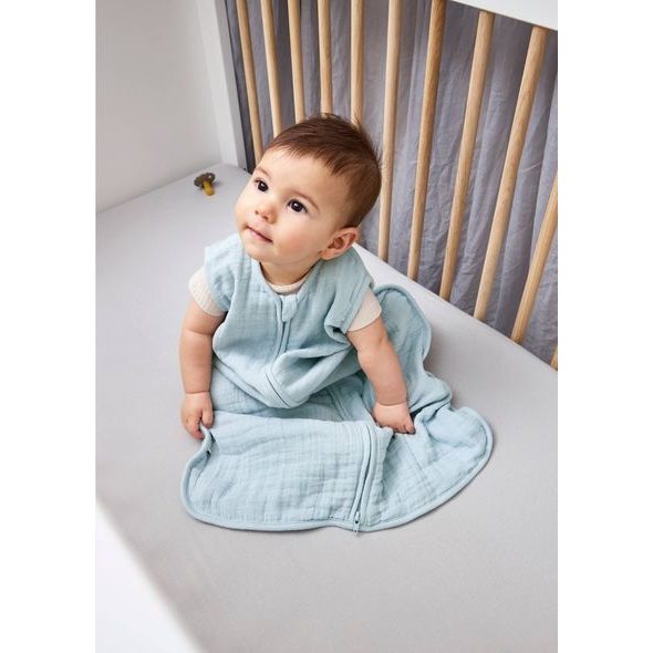 MEYCO LETNÍ MUŠELÍNOVÝ SPACÍ VAK 60 CM - GREY BLUE - SPACÍ PYTLE - SPINKÁNÍ