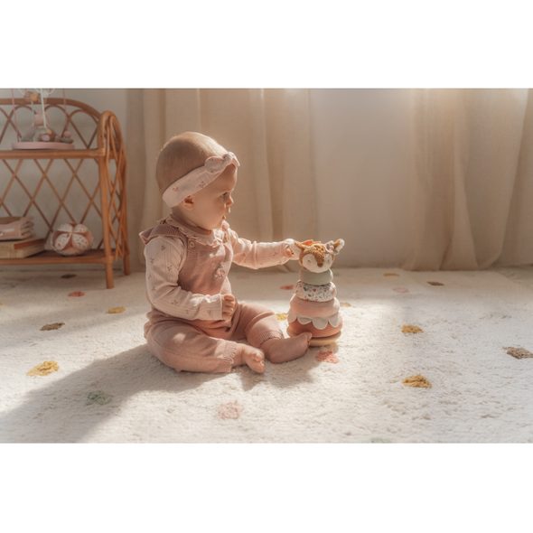 LITTLE DUTCH NASAZOVACÍ KROUŽKY FAIRY GARDEN - STOHOVACÍ HRAČKY - PRO DĚTI