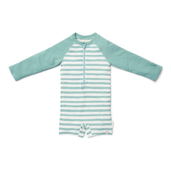 LITTLE DUTCH PLAVKY DLOUHÝ RUKÁV STRIPES SURF BLUE VEL. 74/80 - KOJENECKÉ PLAVKY - KOUPÁNÍ A ZDRAVÍ