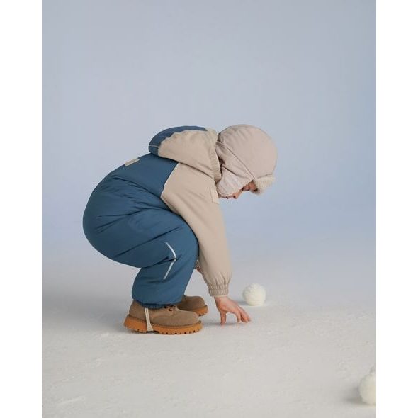 LEOKID ZIMNÍ KOMBINÉZA COLOR BLOCK SALT BLUE VEL. 12 - 18 MĚSÍCŮ (VEL. 80) - ZIMNÍ KOMBINÉZY - PRO DĚTI