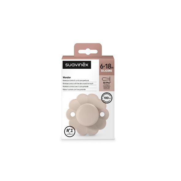 SUAVINEX DUDLÍK SX PRO FYZIOLOGICKÝ WONDER 6/18M - MAUVE CHALK - ŠIDÍTKA A DOPLŇKY - KRMENÍ