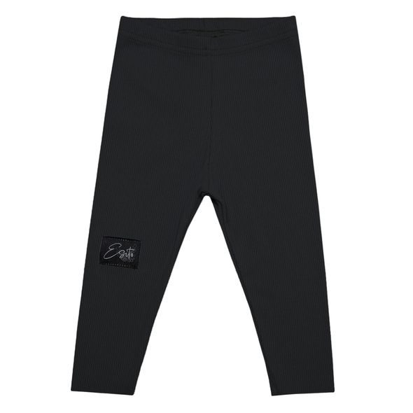 ESITO ROSTOUCÍ ŽEBROVANÉ LEGÍNY COLOR BLACK - KALHOTKY A TEPLÁČKY - PRO DĚTI
