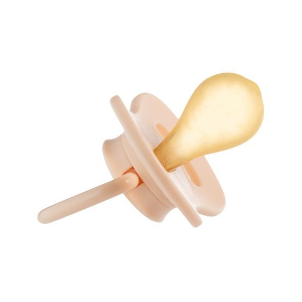 CANPOL BABIES DUDLÍK KAUČUKOVÝ TŘEŠINKA NUDE 6-18M 1KS KRÉMOVÝ - ŠIDÍTKA A DOPLŇKY - KRMENÍ