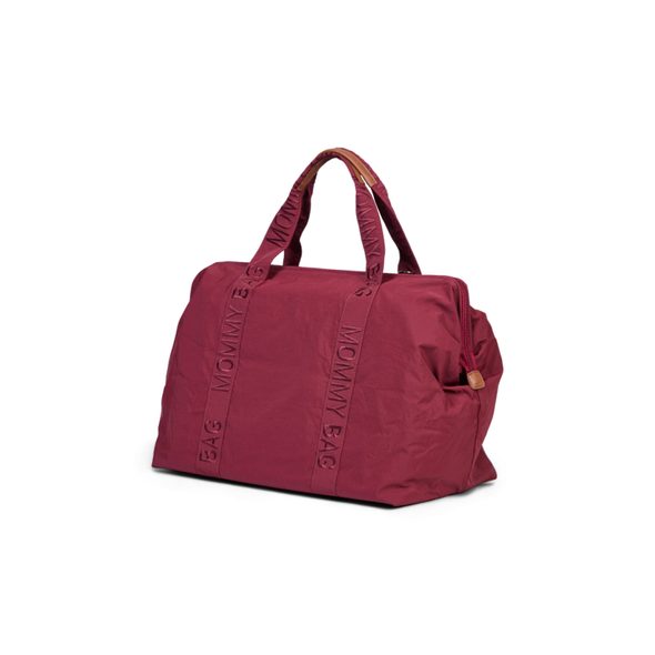 CHILDHOME PŘEBALOVACÍ TAŠKA MOMMY BAG SIGNATURE URBAN BURGUNDY - PŘEBALOVACÍ TAŠKY - KOČÁRKY A PŘÍSLUŠENSTVÍ