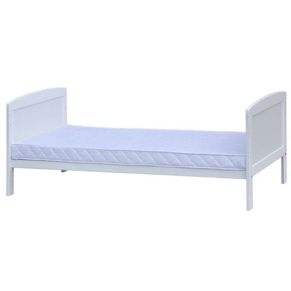 SCARLETT DĚTSKÁ POSTÝLKA SCARLETT KACPER - 2V1 - BÍLÁ (BOROVICE) - VYNDAVACÍ PŘÍČKY - 140 X 70 CM - DŘEVĚNÉ POSTÝLKY - SPINKÁNÍ