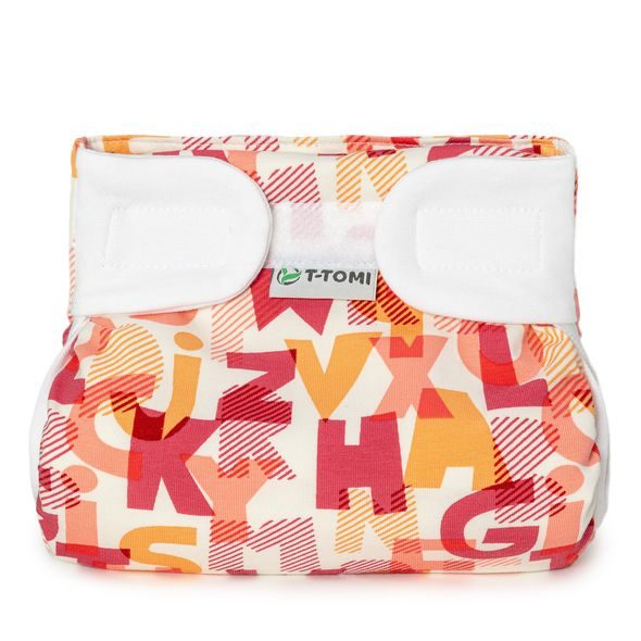 T-TOMI ORTOPEDICKÉ ABDUKČNÍ KALHOTKY - SUCHÝ ZIP PINK ALPHABET (3-6KG) - PLENKOVÉ KALHOTKY - PŘEBALOVÁNÍ
