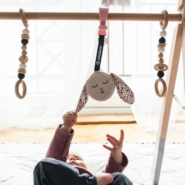 WHISBEAR® ŠUMÍCÍ ZÁVĚSNÝ KRÁLÍK - HRAČKY K ZAVĚŠENÍ - PRO DĚTI