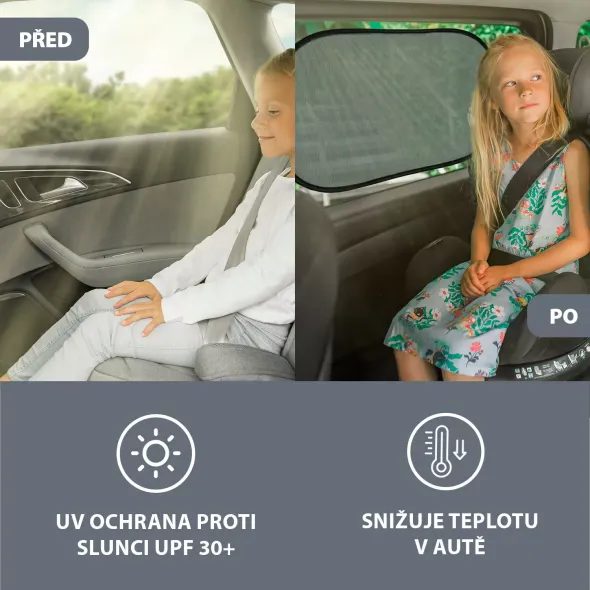 ZOPA SLUNEČNÍ CLONA DO AUTA 2KS - SLUNEČNÍ ROLETY A CLONY - AUTOSEDAČKY A PŘÍSLUŠENSTVÍ