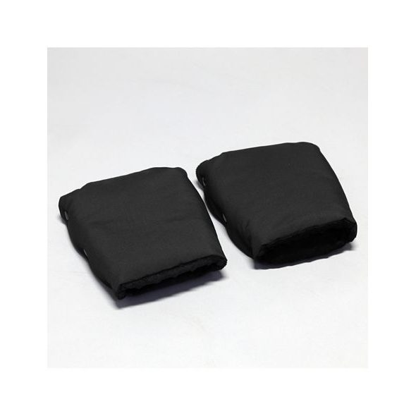 DĚLENÝ RUKÁVNÍK ČERNÁ S ČERNÝM MINKY - RUKÁVNÍKY NA KOČÁREK - KOČÁRKY A PŘÍSLUŠENSTVÍ