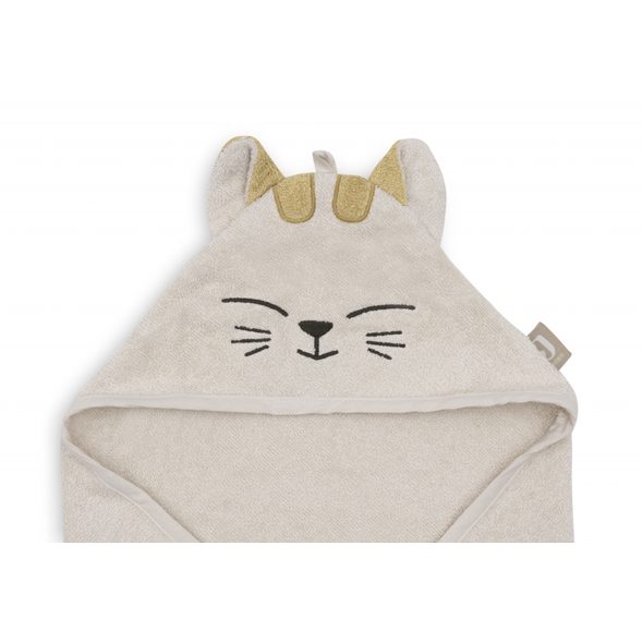 JOLLEIN OSUŠKA S KAPUCÍ FROTÉ 75X75CM KOČIČKA CHARLIE - OSUŠKY A DĚTSKÉ ŽUPANY - KOUPÁNÍ A ZDRAVÍ