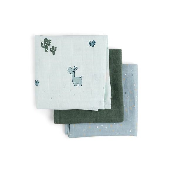 DONE BY DEER MUŠELÍNOVE PLENKY LALEE 3KS GOTS - LÁTKOVÉ PLENY SKLÁDANÉ - PŘEBALOVÁNÍ