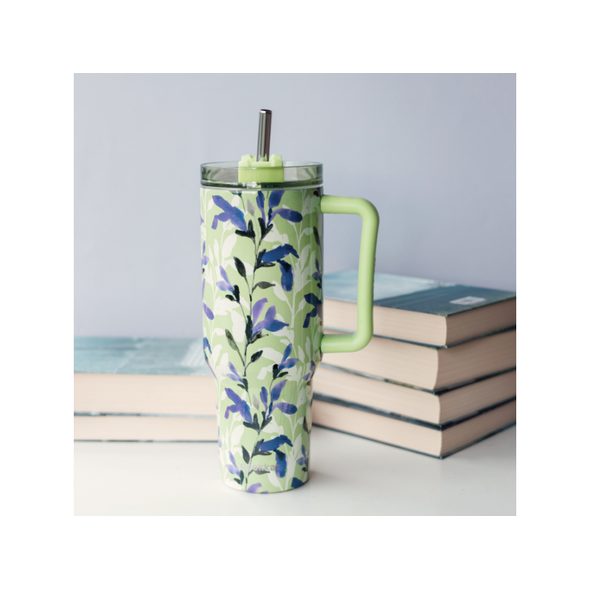 QUOKKA NEREZOVÝ TERMOHRNEK S BRČKEM STREAM MATCHA 1200 ML - TERMOOBALY A TERMOSKY - KRMENÍ