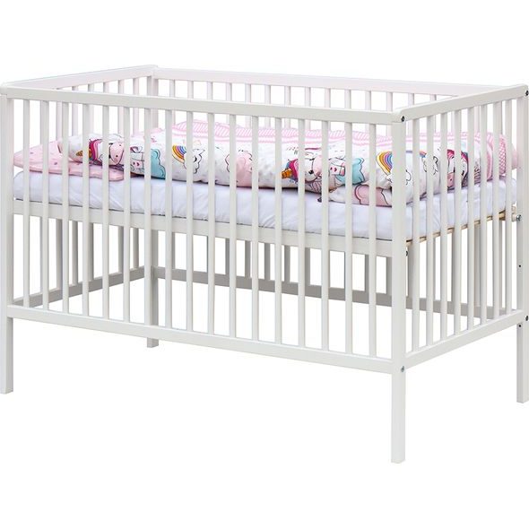 SCARLETT DĚTSKÁ POSTÝLKA S KOMPLETNÍ VÝBAVOU ONIKO 120 X 60 CM - DŘEVĚNÉ POSTÝLKY - SPINKÁNÍ