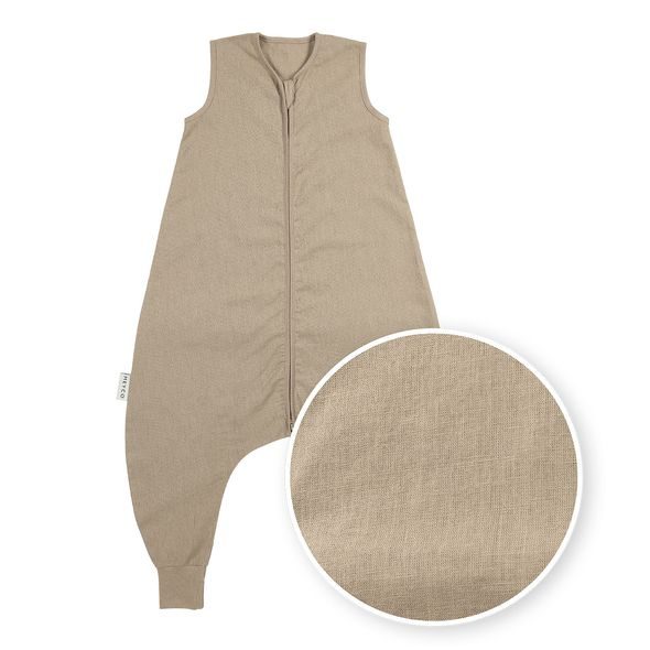 MEYCO LETNÍ LNĚNÝ JUMPER 104 - TAUPE - SPACÍ PYTLE - SPINKÁNÍ