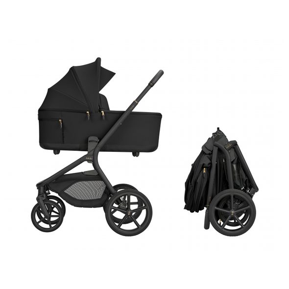 KIKKABOO KOČÁREK 2V1 GOYA PLATINUM BLACK - DVOJKOMBINACE - KOČÁRKY A PŘÍSLUŠENSTVÍ