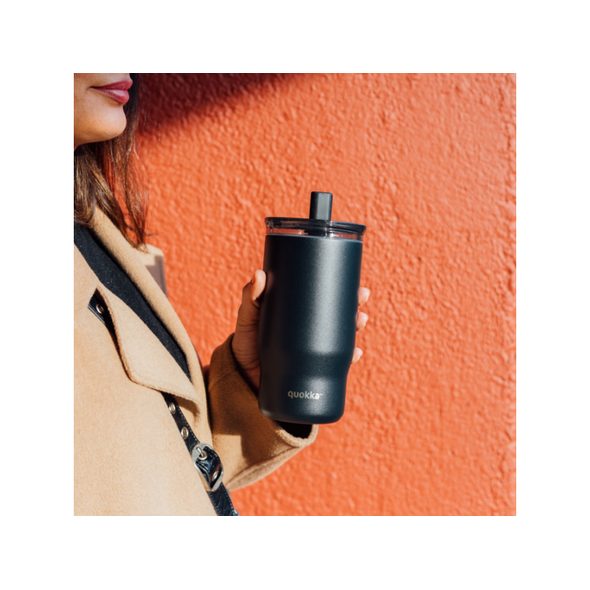 QUOKKA NEREZOVÝ TERMOHRNEK S BRČKEM MIST BLACK 720 ML - KRMENÍ