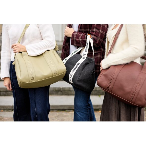 CHILDHOME PŘEBALOVACÍ TAŠKA MOMMY CLUB SIGNATURE CANVAS BLACK - PŘEBALOVACÍ TAŠKY - KOČÁRKY A PŘÍSLUŠENSTVÍ