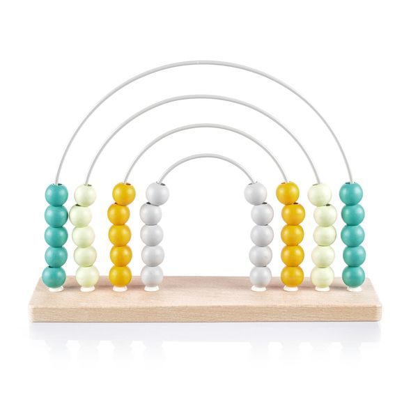 ZOPA DŘEVĚNÉ POČÍTADLO DUHA - MOTORICKÉ A HRY - PRO DĚTI