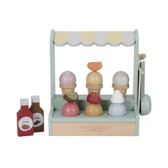 LITTLE DUTCH ZMRZLINOVÝ STÁNEK DŘEVĚNÝ - DŘEVĚNÉ HRAČKY - PRO DĚTI