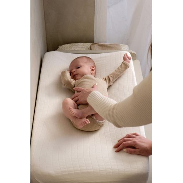 LODGER BODY S DLOUHÝM RUKÁVEM MELANGE BEIGE VEL. 56 - BODY - PRO DĚTI