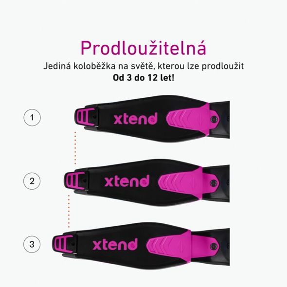 SMARTRIKE XTEND SCOOTER PINK - DĚTSKÉ KOLOBĚŽKY - NOŠENÍ & SPORT