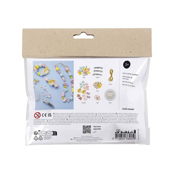 CREATIV COMPANY KREATIVNÍ SADA MINI CRAFT KIT JEWELLERY BLUE PINK - NAVLÉKÁNÍ - PRO DĚTI